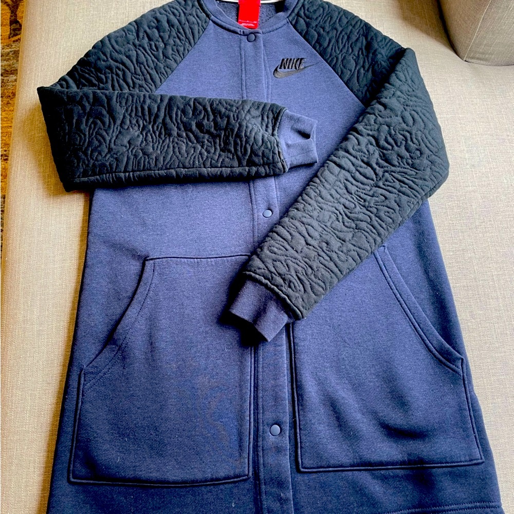 EUC Nike midi baseball jacket Small